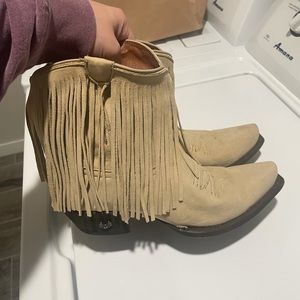 Fringe Ankle Cowboy Boot